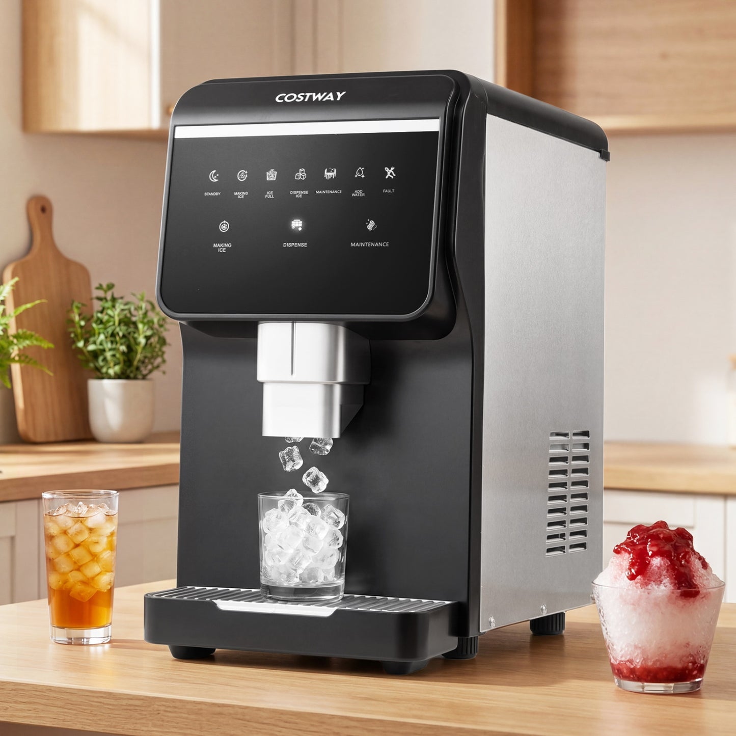 Nugget Ice Maker, Self Dispensing, 80 LBS Per Day, Black Ice Makers at Gallery Canada