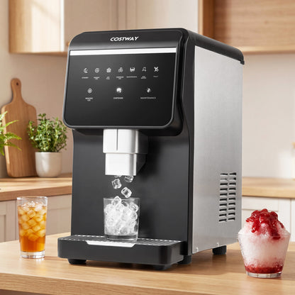 Nugget Ice Maker, Self Dispensing, 80 LBS Per Day, Black Ice Makers at Gallery Canada