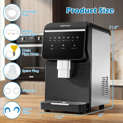 Nugget Ice Maker, Self Dispensing, 80 LBS Per Day, Black Ice Makers at Gallery Canada