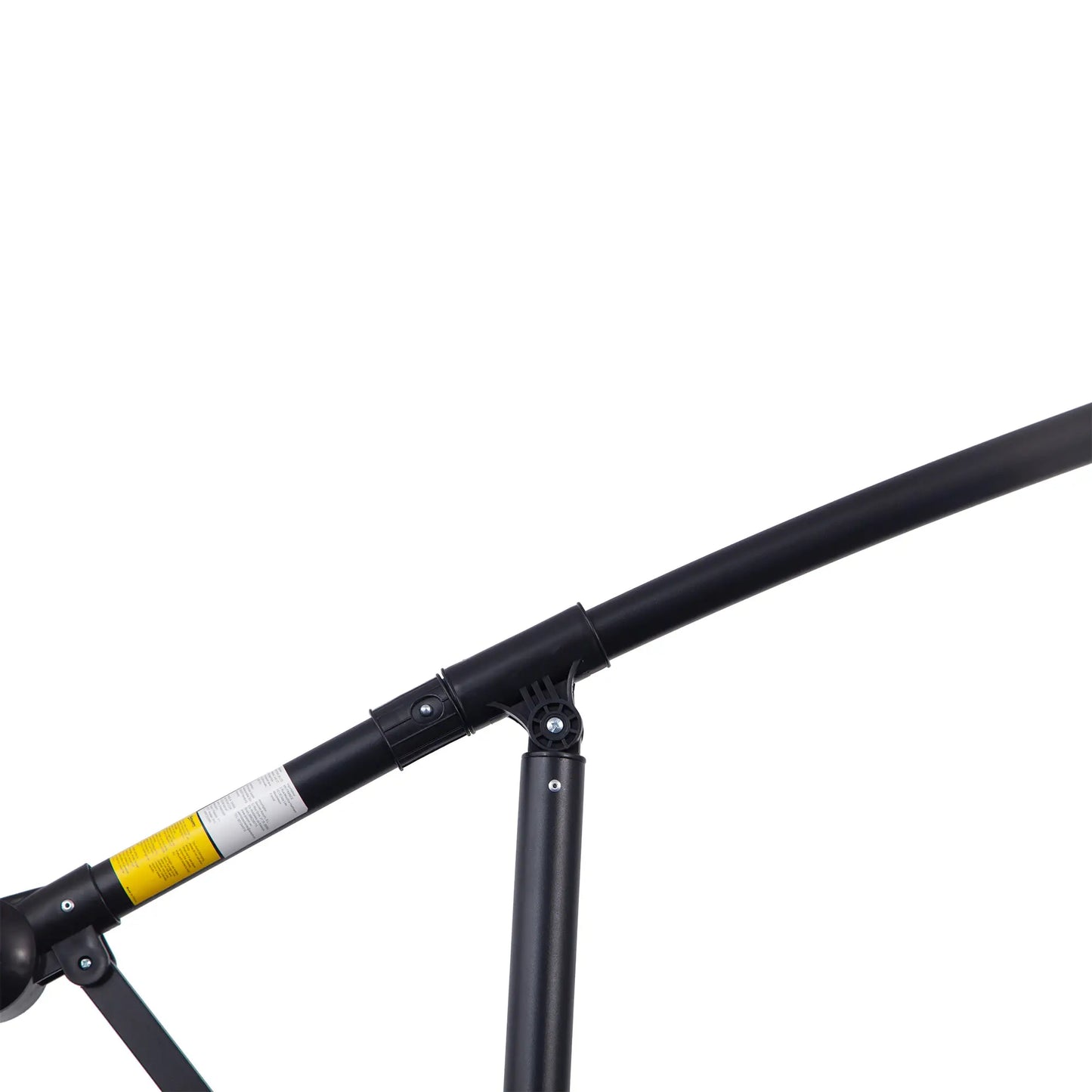 9.7ft Offset Patio Umbrella, Crank Handle, 8 Ribs, Cross Base, Cream Cantilever Umbrellas at Gallery Canada