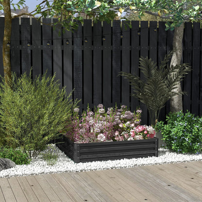 4' x 4' x 1' Galvanized Steel Raised Garden Bed, Grey Galvanized Planter Boxes at Gallery Canada