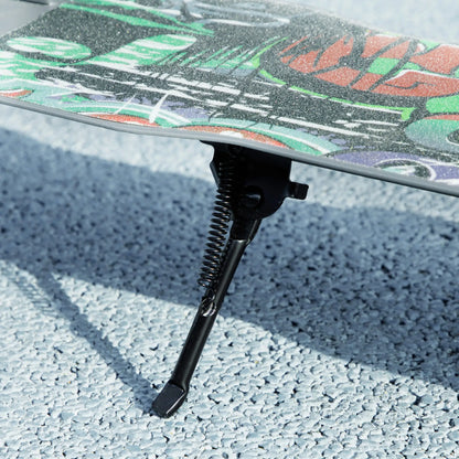 Kids Kick Scooter, Adjustable Height, Rear-Fender Brake, 200mm Wheel, Foldable, Green Scooters at Gallery Canada