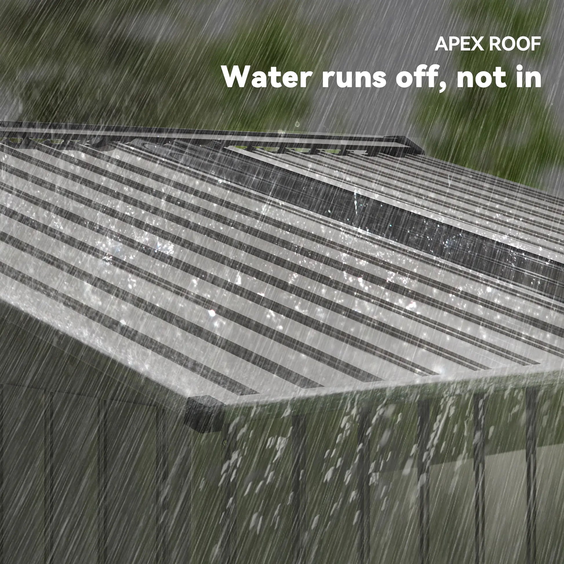 9.1' x 6.4' x 6.3' Garden Storage Shed with Foundation Kit, Double Doors, Grey Sheds at Gallery Canada