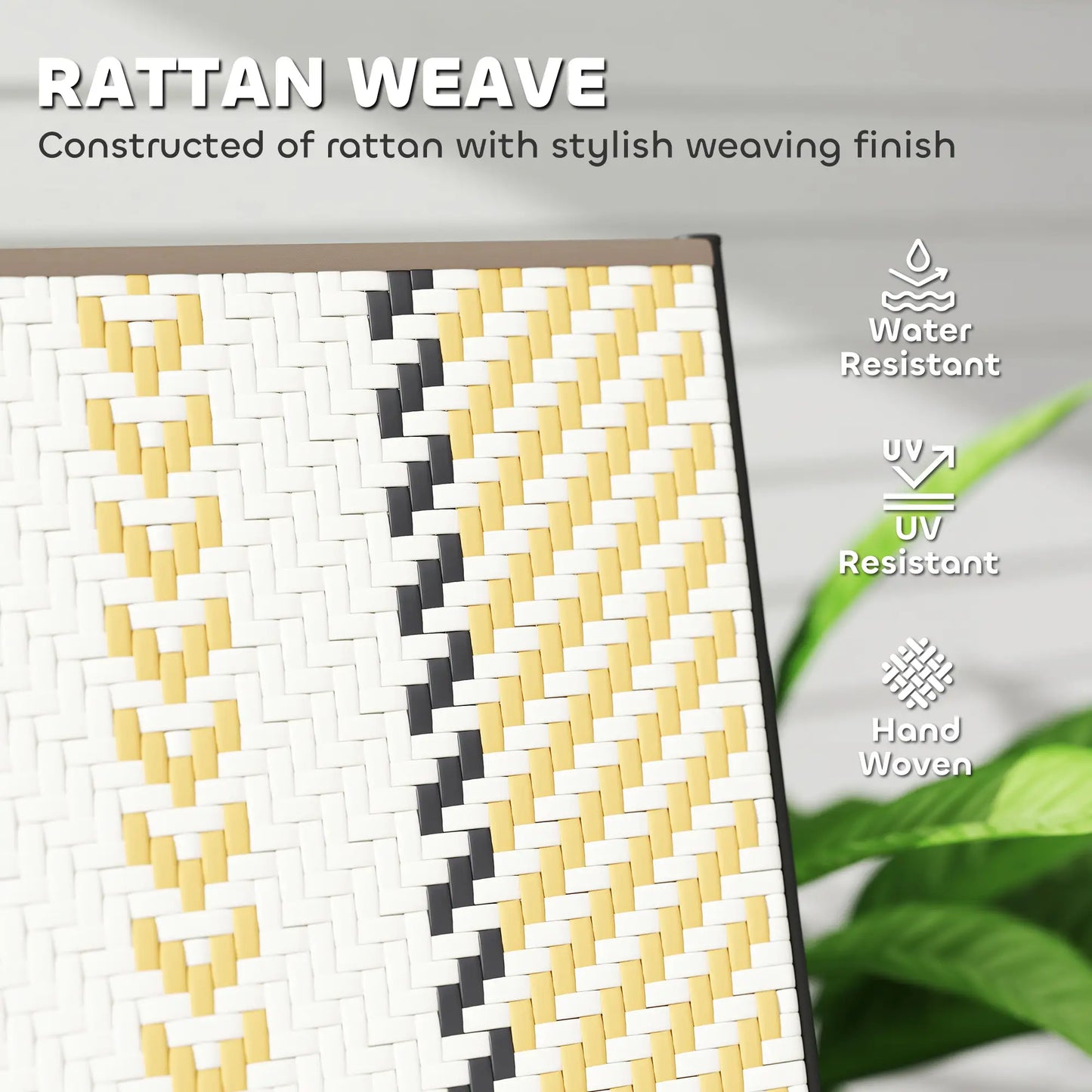 Wicker Chairs Set of 2, 5-Position Adjustable Backrest, Orange Patio Chairs at Gallery Canada