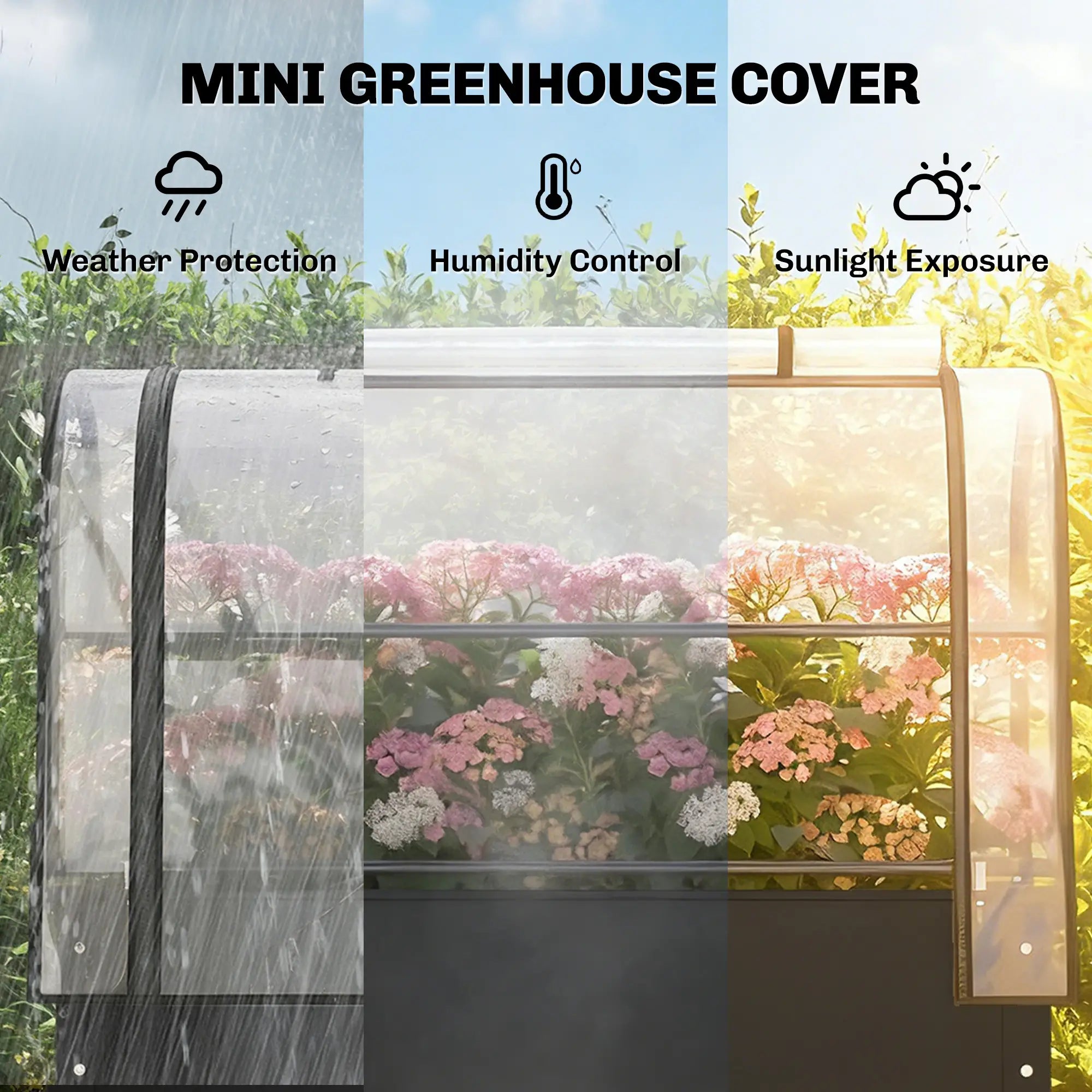 Metal Raised Garden Bed With Greenhouse Cover, Black Raised Garden Beds at Gallery Canada