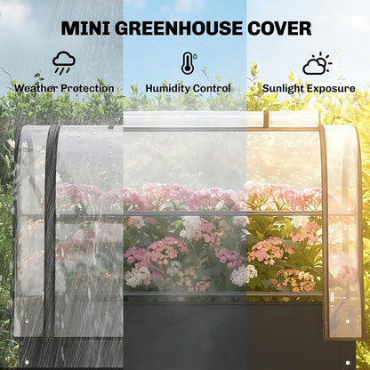 Metal Raised Garden Bed With Greenhouse Cover, Black Raised Garden Beds at Gallery Canada