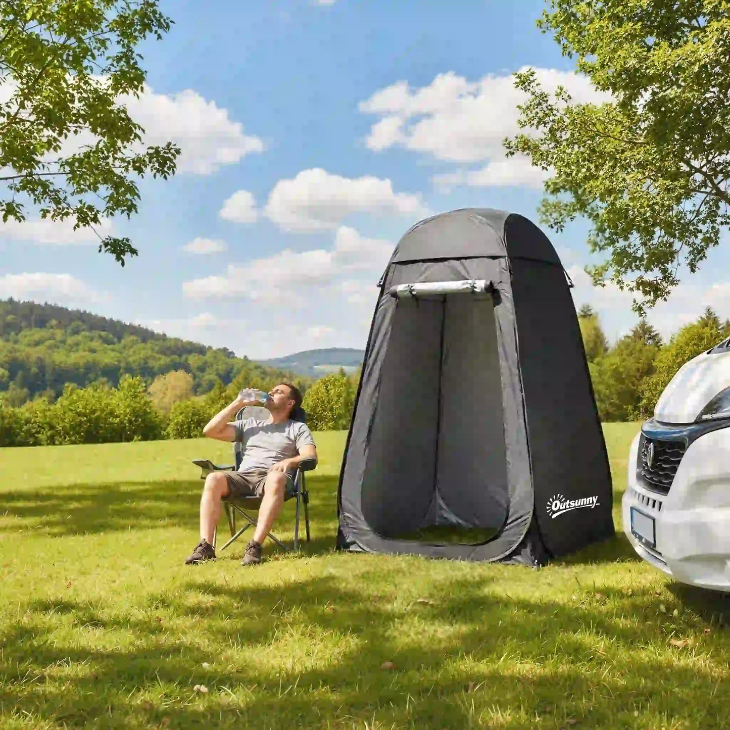 Pop Up Shower Tent, Portable Privacy Room, Black Camping Tents at Gallery Canada