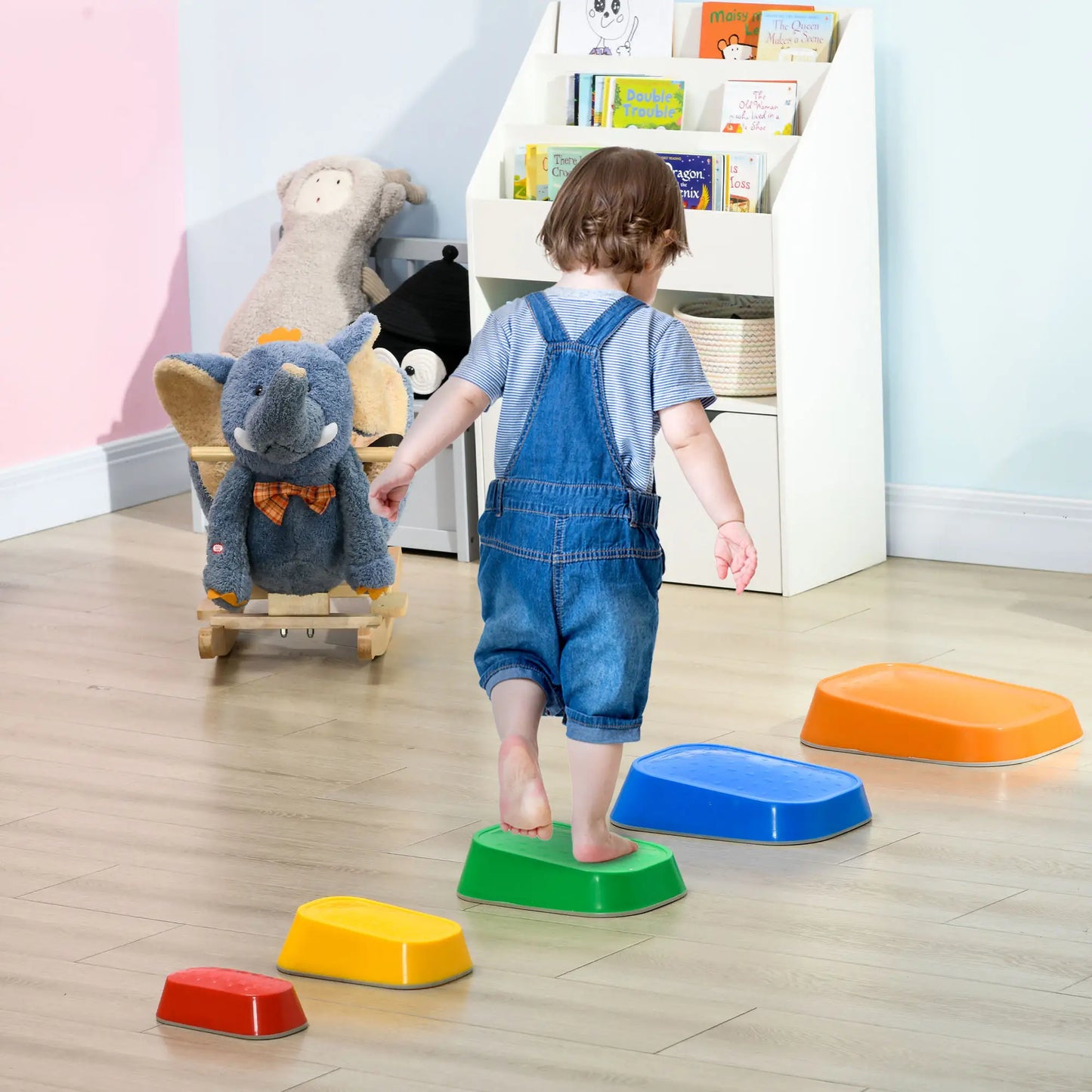 5 PCs Kids Stepping Stones, Obstacle Course Sensory Play, Indoor Outdoor Use Gym Sets & Swings at Gallery Canada