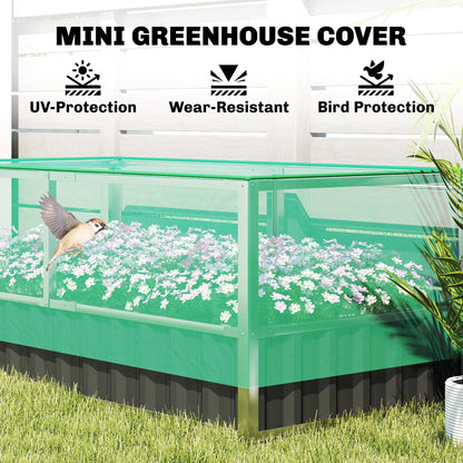 Steel Raised Garden Bed, 5.7 x 3 x 2.3ft, With Cover And Gloves, Dark Grey Galvanized Planter Boxes at Gallery Canada