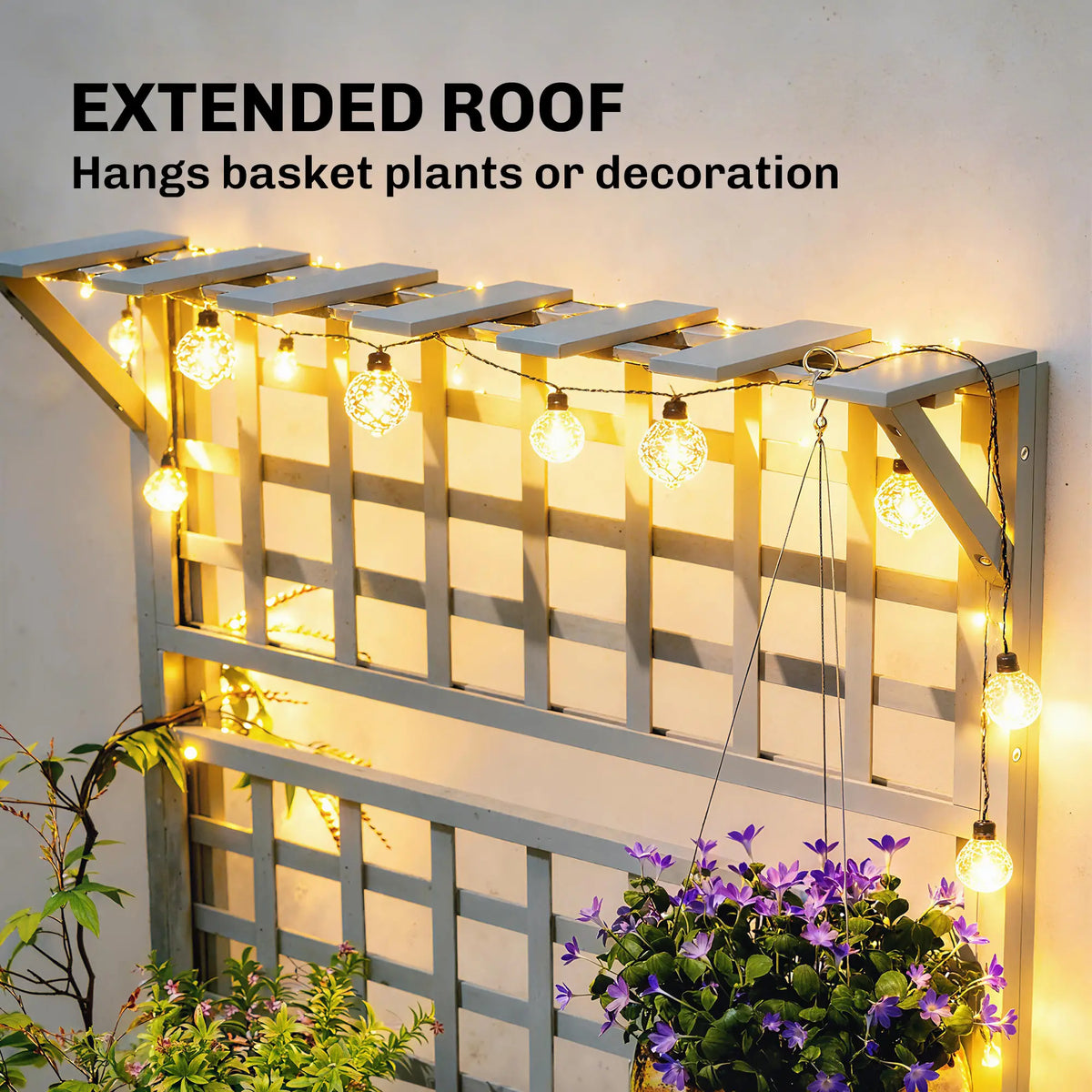 Wooden Raised Garden Bed With Trellis, Roof, 2 Shelves, Grey Wooden Planter Boxes at Gallery Canada