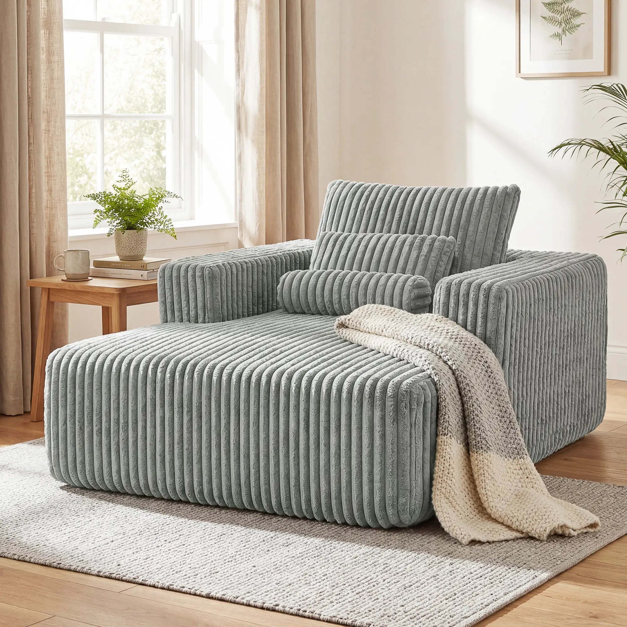 Sofa Bed, Sleeper Chair Bed, Single, Grey Single Sofas at Gallery Canada