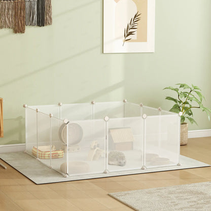 Small Animal Cage, 12 Panels, 18" x 14", White Houses, Kennels & Pens at Gallery Canada