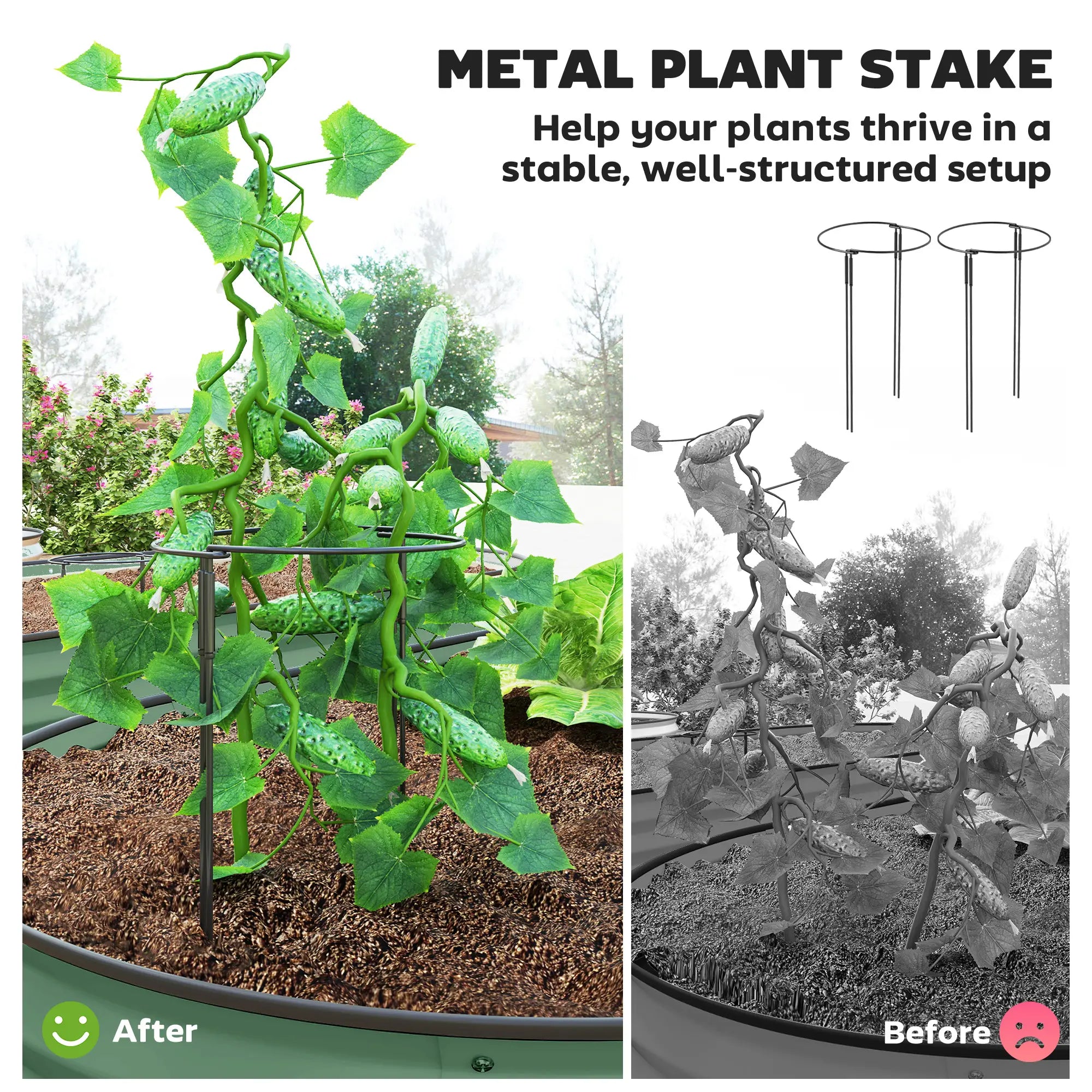 6' x 3' x 1' Galvanized Raised Garden Bed, Light Green Galvanized Planter Boxes at Gallery Canada