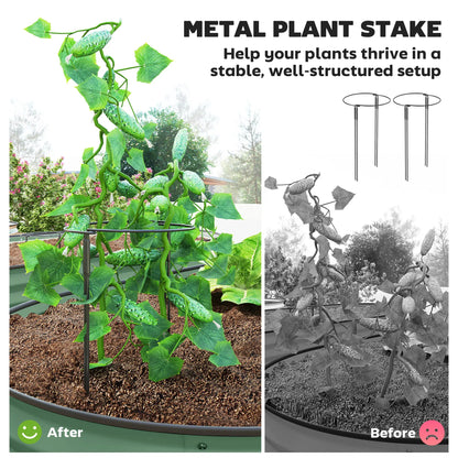 6' x 3' x 1' Galvanized Raised Garden Bed, Light Green Galvanized Planter Boxes at Gallery Canada