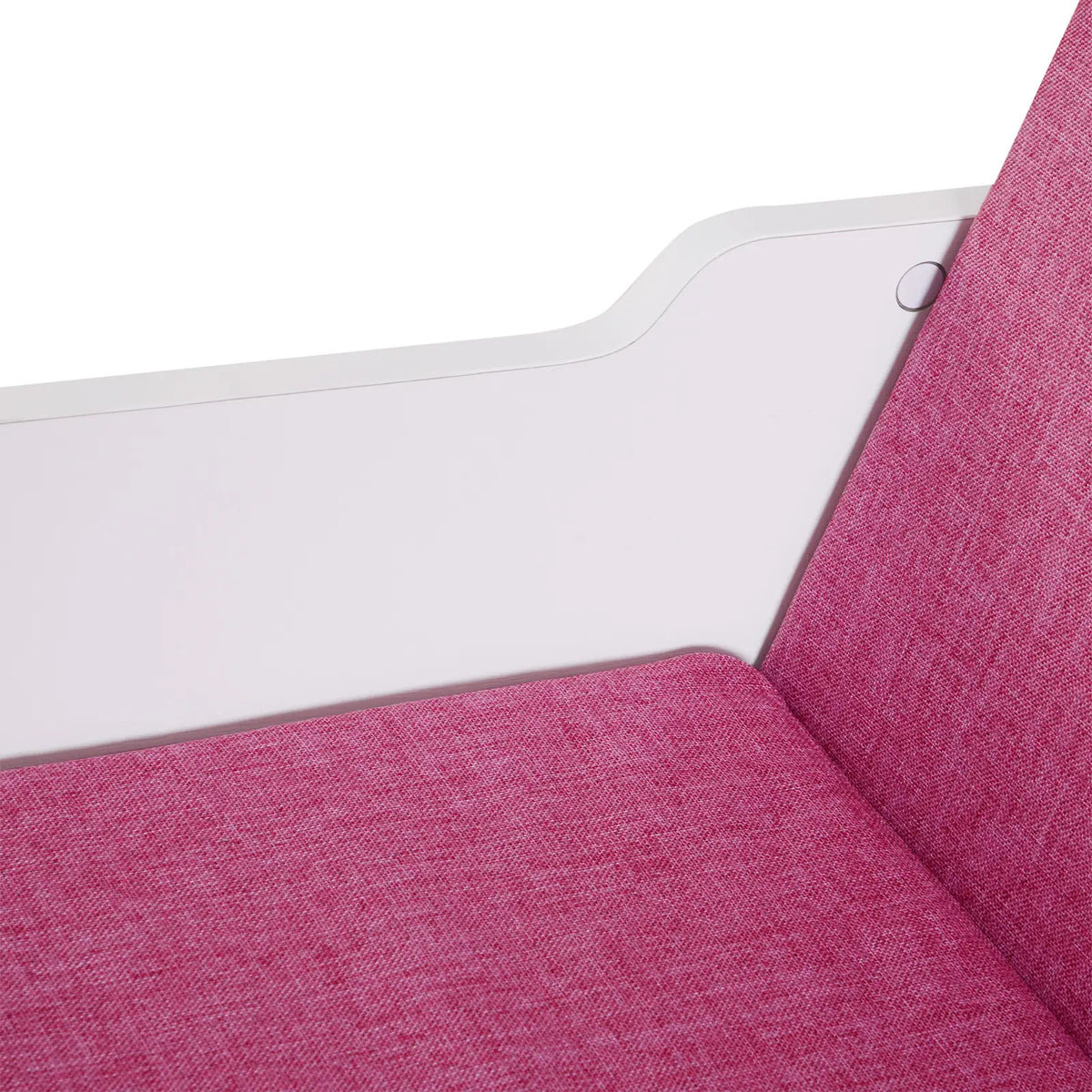 6-Cubby Bookcase with Seat Cushion, Cube Storage Shelf, Pink Small Bookshelves at Gallery Canada