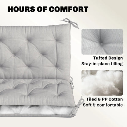 3-Seater Outdoor Swing Chair Cushions, Patio Garden, Light Grey Patio Chair Cushions at Gallery Canada