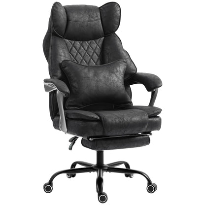 Big & Tall Office Chair 400 Lbs, Reclining, Lumbar Support, Black