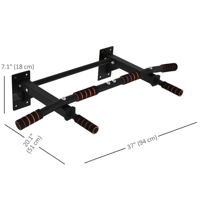Wall Mount Pull Up Bar, Upper Body Strength Training, Non-Slip Foam, Black Pull Up Bars at Gallery Canada