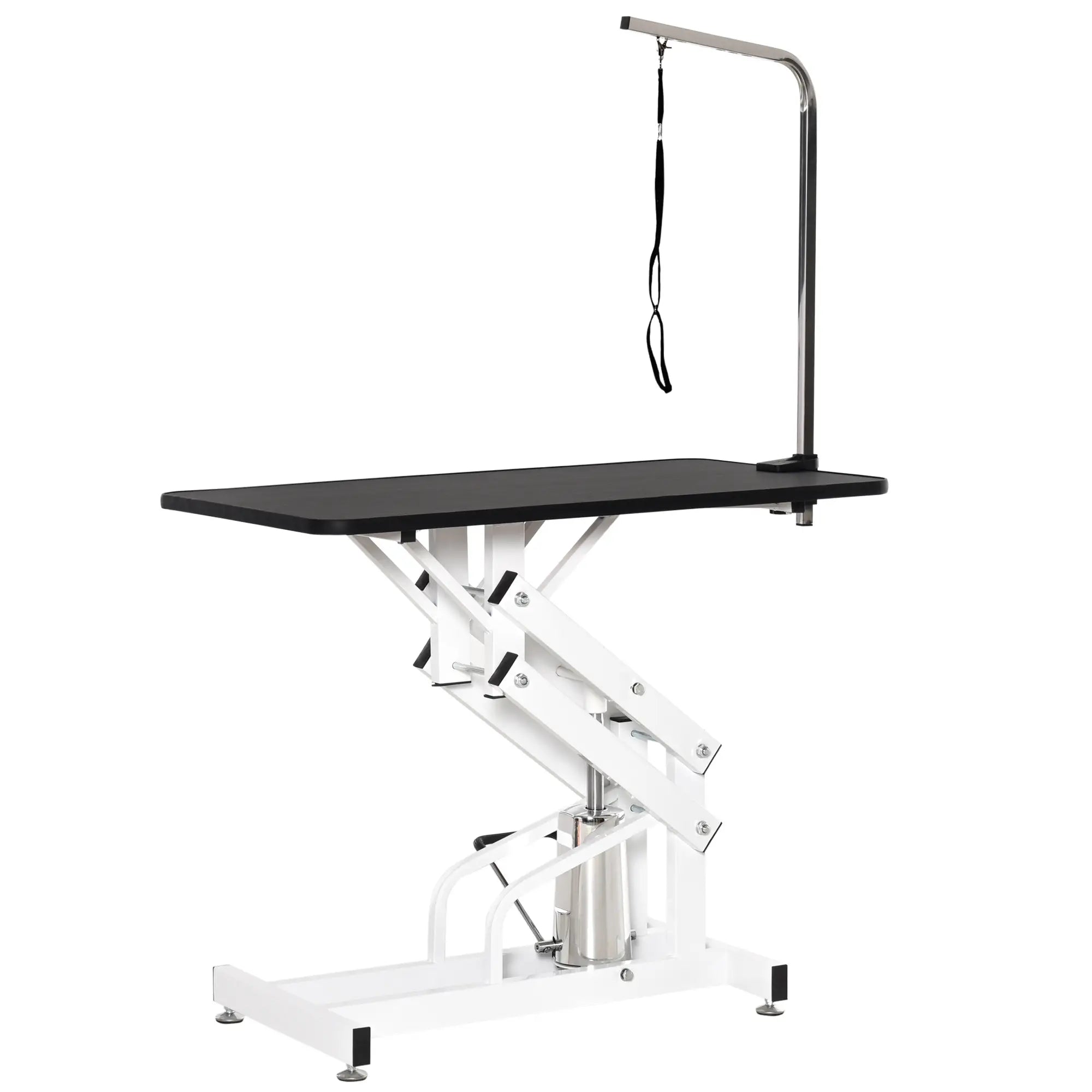 Adjustable Dog Grooming Table with Arm, Noose, Non-Slip, Black Dog Grooming Tables at Gallery Canada