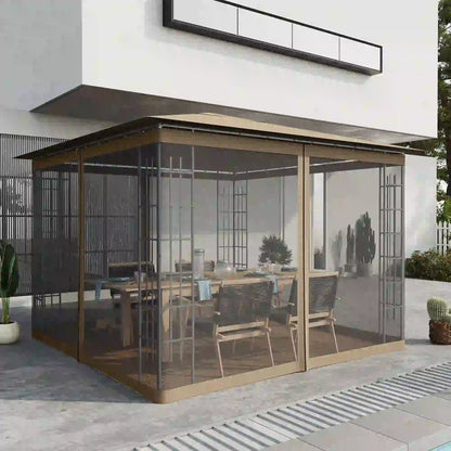 Replacement Mosquito Netting, Gazebo 10' x 10', Khaki, Black Gazebo Sidewalls at Gallery Canada