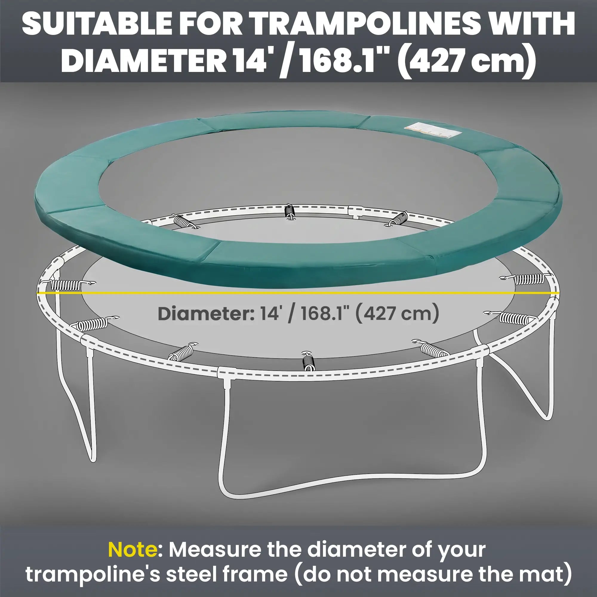 14FT Trampoline Pad Replacement, Φ168