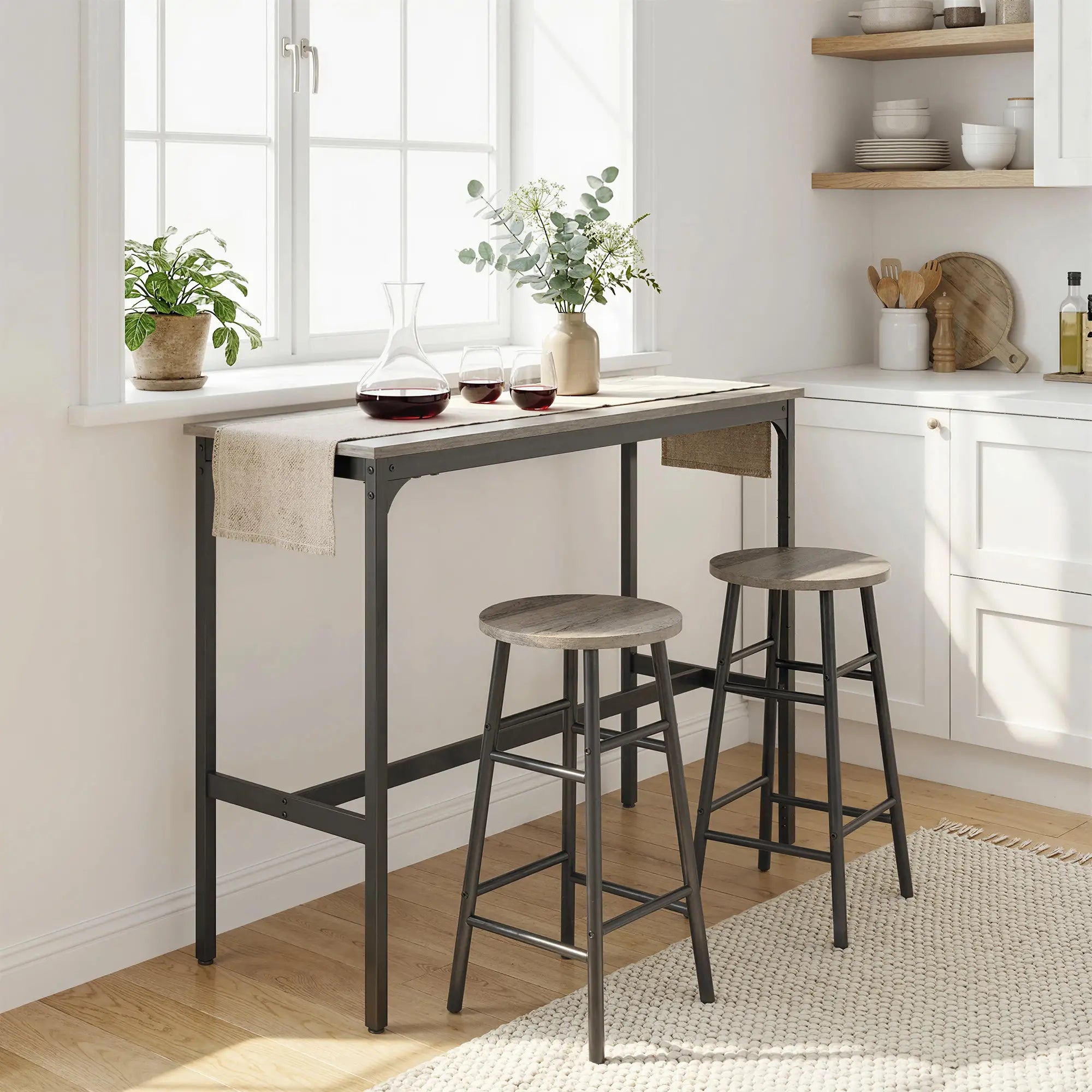Counter Height Bar Table And Chairs Set, 3-Piece, For 2 Bar Sets at Gallery Canada