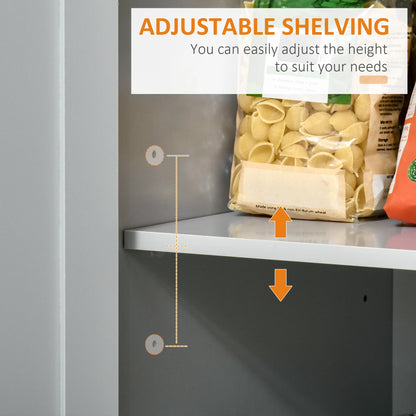 Rolling Kitchen Island, Cart with 2 Drawers, 2 Door Cabinets, 2-Doors, Grey Kitchen Islands & Kitchen Carts at Gallery Canada