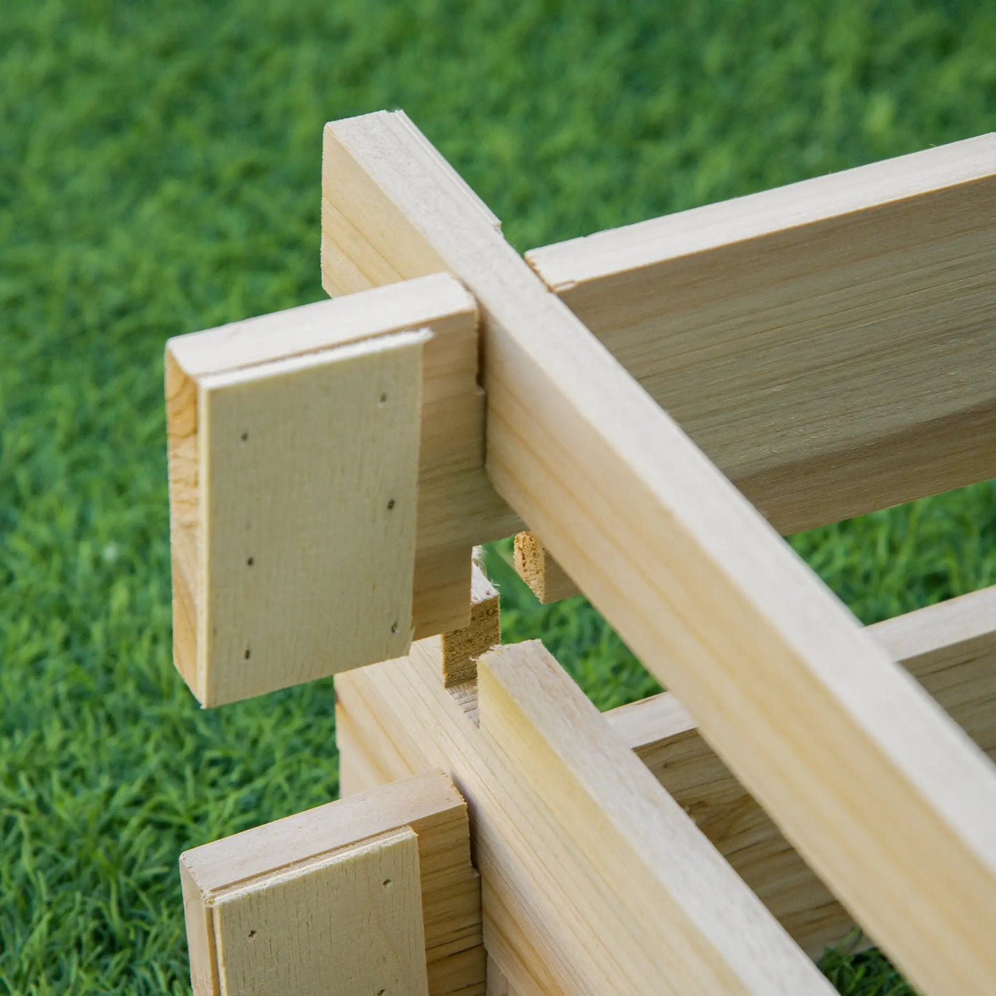 39'' x 39'' Wooden Raised Garden Bed, DIY Herb Planter Box Wooden Planter Boxes at Gallery Canada