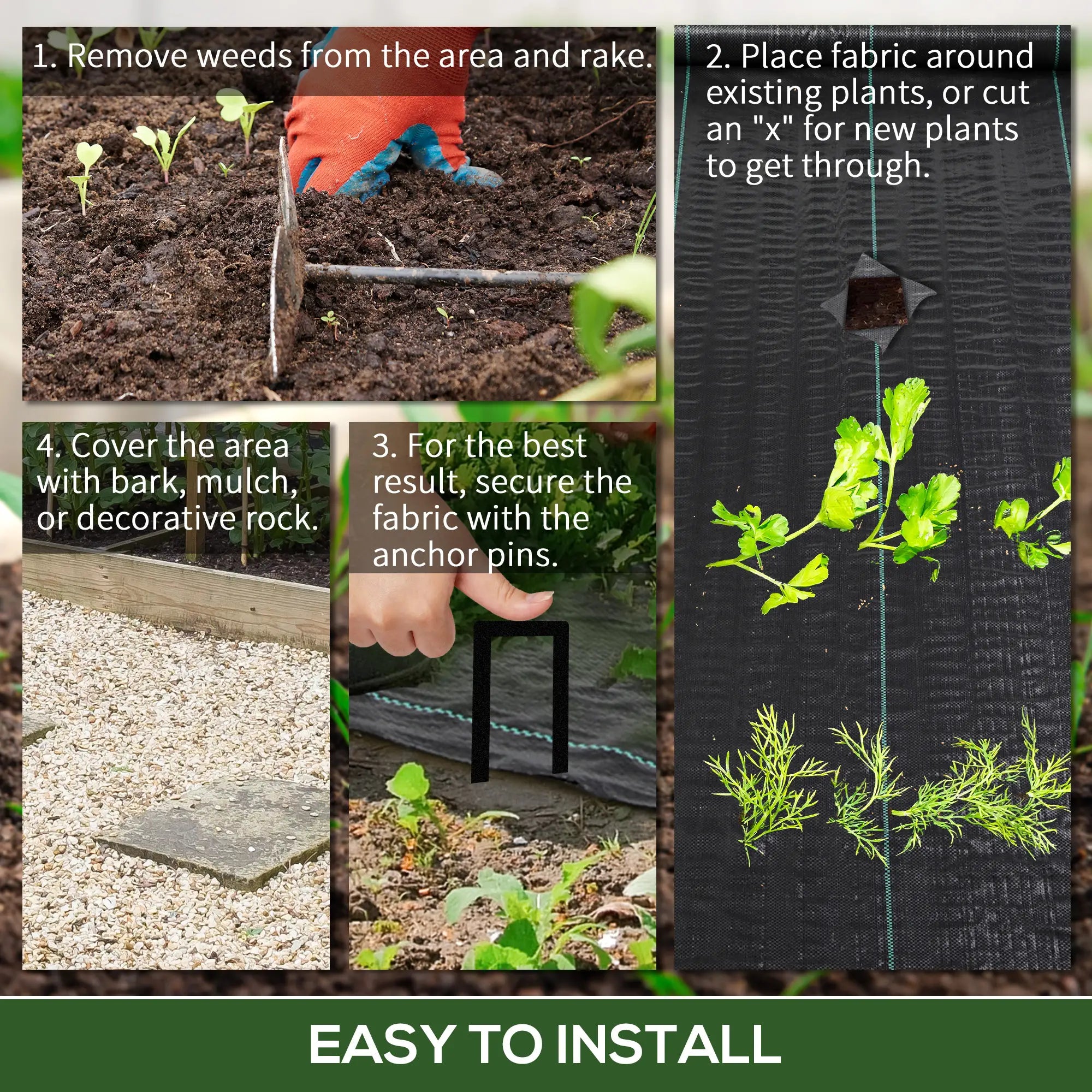 3ft x 300ft Weed Barrier, Landscape Fabric, Heavy-Duty, 2oz Weed Barrier Fabrics at Gallery Canada