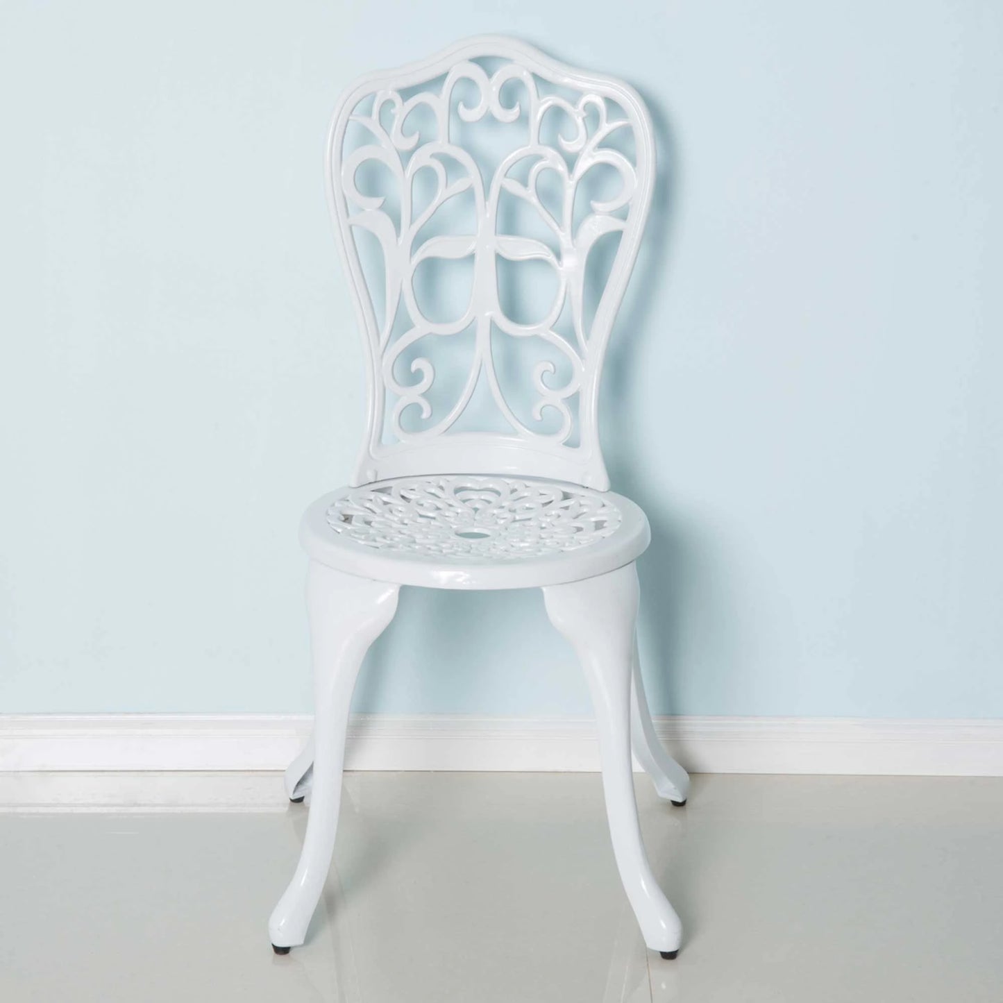 Antique Outdoor Bistro Set, 3 Pieces, Patio Table and Chairs, White Bistro Sets at Gallery Canada