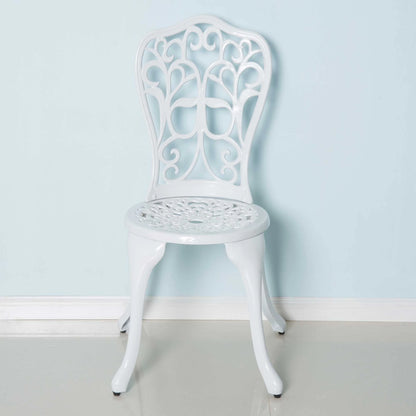 Antique Outdoor Bistro Set, 3 Pieces, Patio Table and Chairs, White Bistro Sets at Gallery Canada