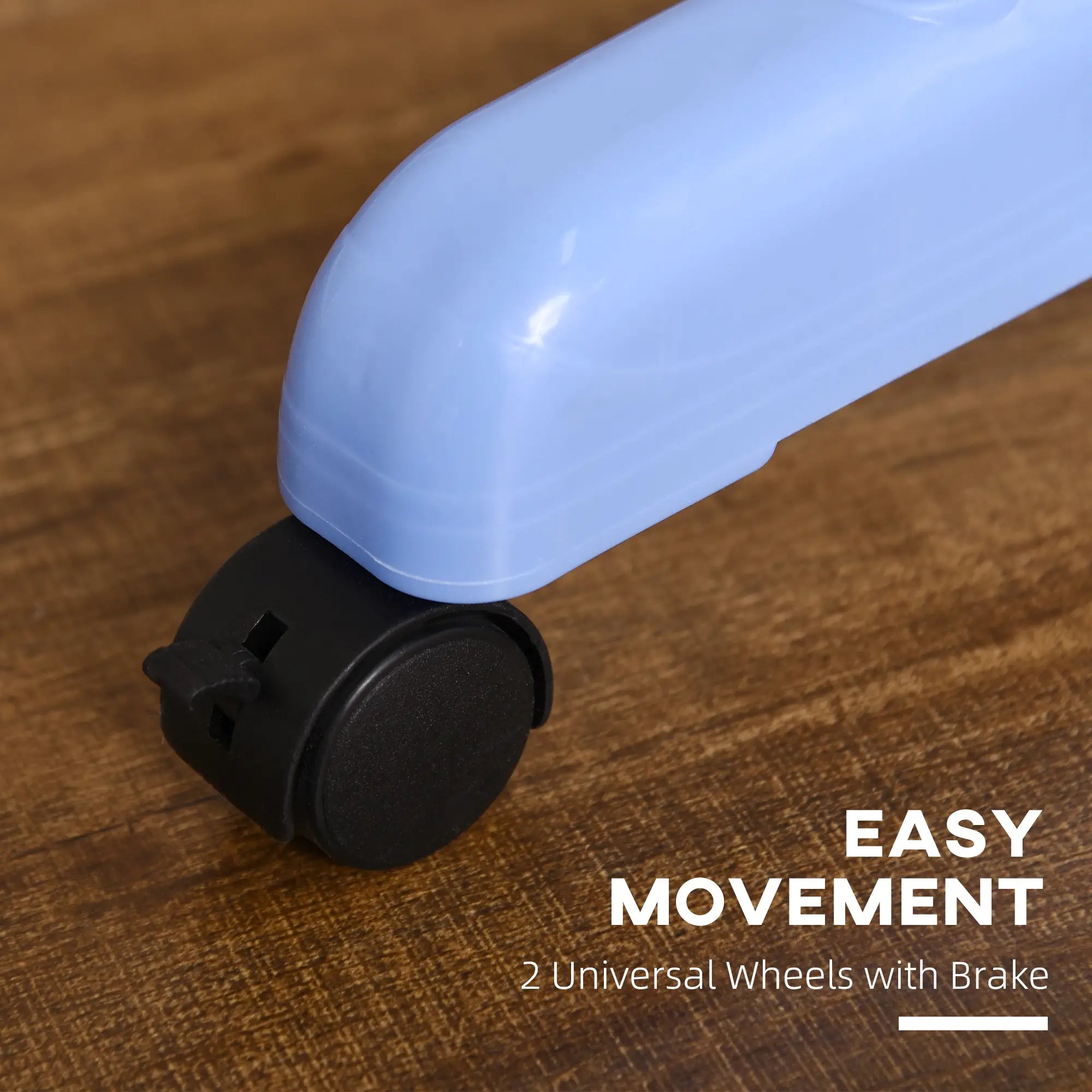 Foldable 4-Tier Steel Clothes Drying Rack, 2 Side Wings, 4 Castors, Indoor Outdoor, Blue Bath Accessories at Gallery Canada