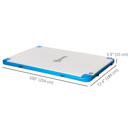 8' x 6' Inflatable Water Dock, with Air Pump, Backpack, Blue Floating Water Mats at Gallery Canada