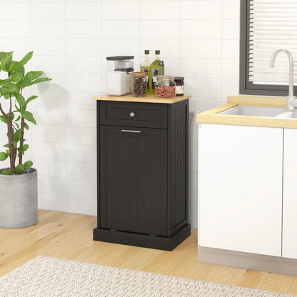 Kitchen Tilt Out Trash Bin Cabinet, Free Standing, Black Storage Cabinets at Gallery Canada