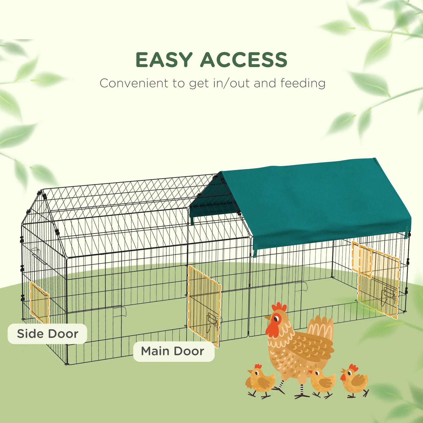73" Small Animal Cage with Roof, Indoor Outdoor Use, Green Houses & Habitats at Gallery Canada