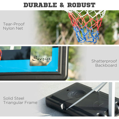 Adjustable Basketball Hoop and Stand with Backboard, Weighted Base, Wheels Basketball at Gallery Canada
