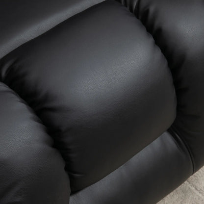 Electric Power Lift Recliner Chair, PU Leather, Remote Control, Black Electric Power Lift Chairs at Gallery Canada