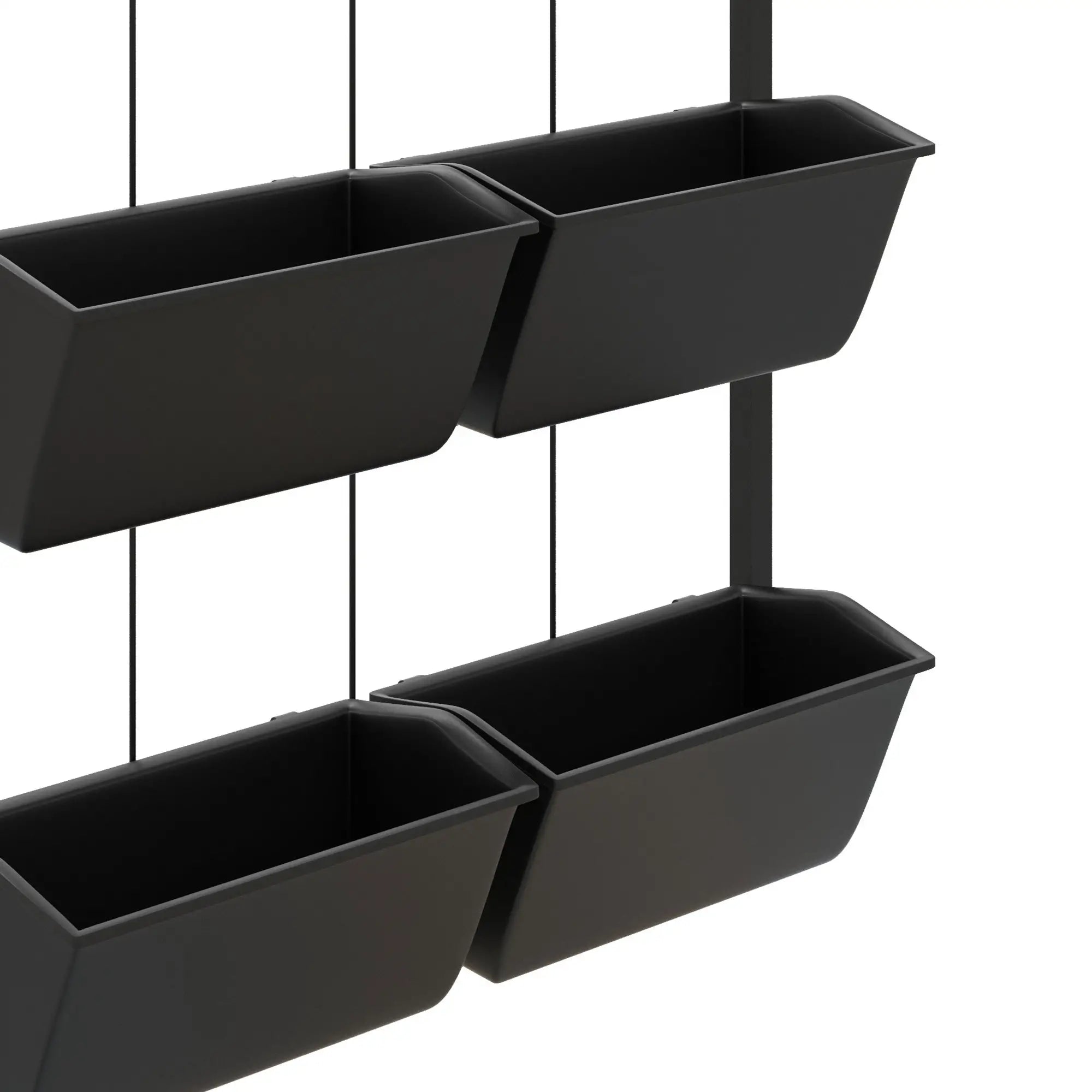 3-Tier Wall Planter With 6 Pots, Indoor Outdoor Hanging Plant Holder Plant Stands at Gallery Canada