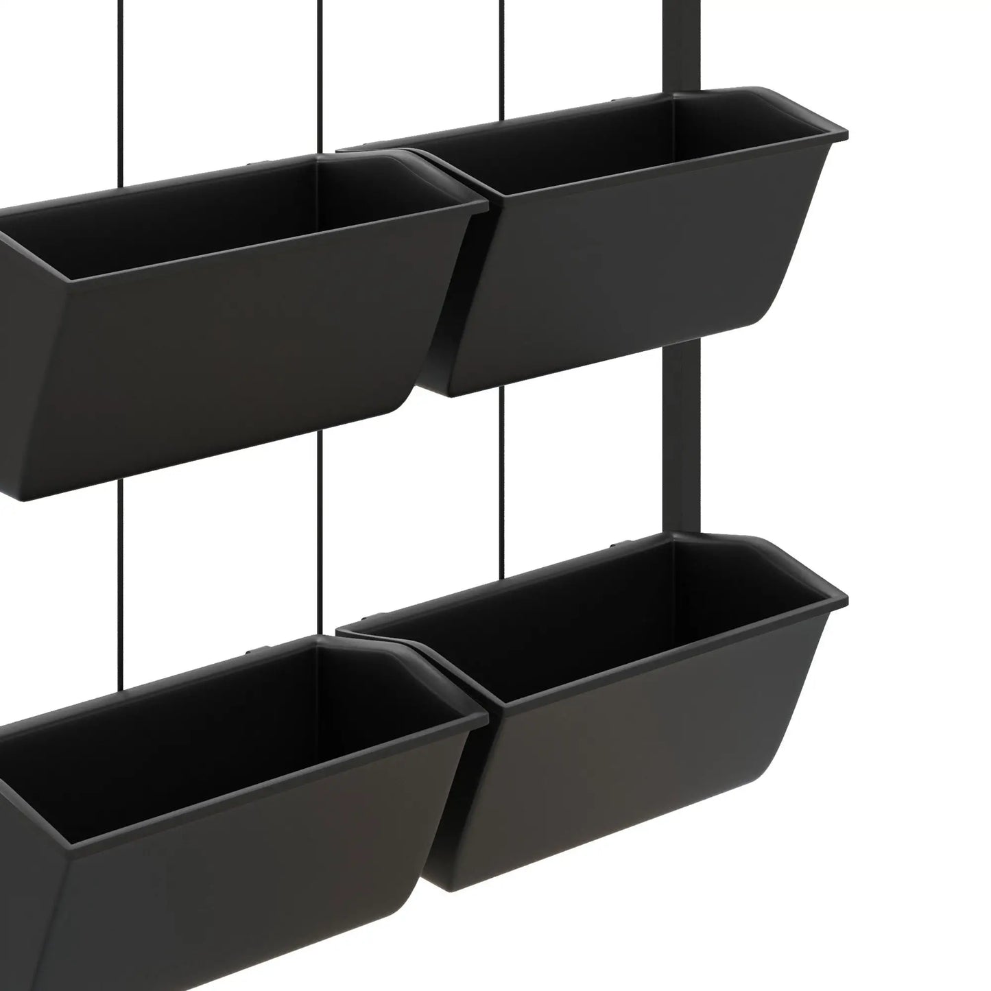 3-Tier Wall Planter With 6 Pots, Indoor Outdoor Hanging Plant Holder Plant Stands at Gallery Canada