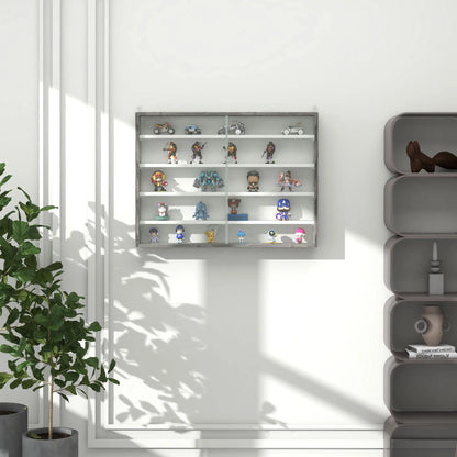 5-Tier Display Cabinet, Glass Curio Cabinet, White Display Bookshelves at Gallery Canada