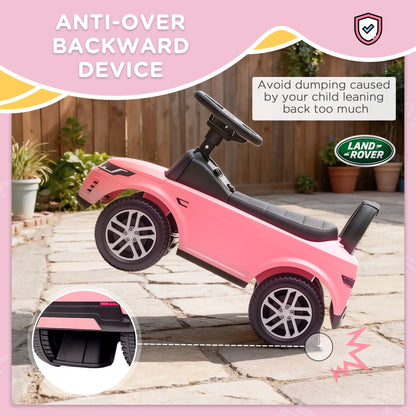 Voiture à pousser Land Rover, 18-36 mois, anti-basculement, klaxon, sons, rose