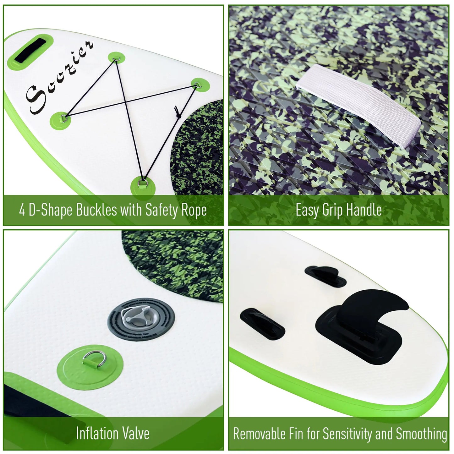 Inflatable Paddle Board, 120''×30"×4", Lightweight, Foldable, Includes Accessories Inflatable Paddle Boards at Gallery Canada