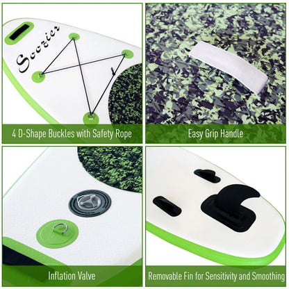 Inflatable Paddle Board, 120''×30"×4", Lightweight, Foldable, Includes Accessories Inflatable Paddle Boards at Gallery Canada