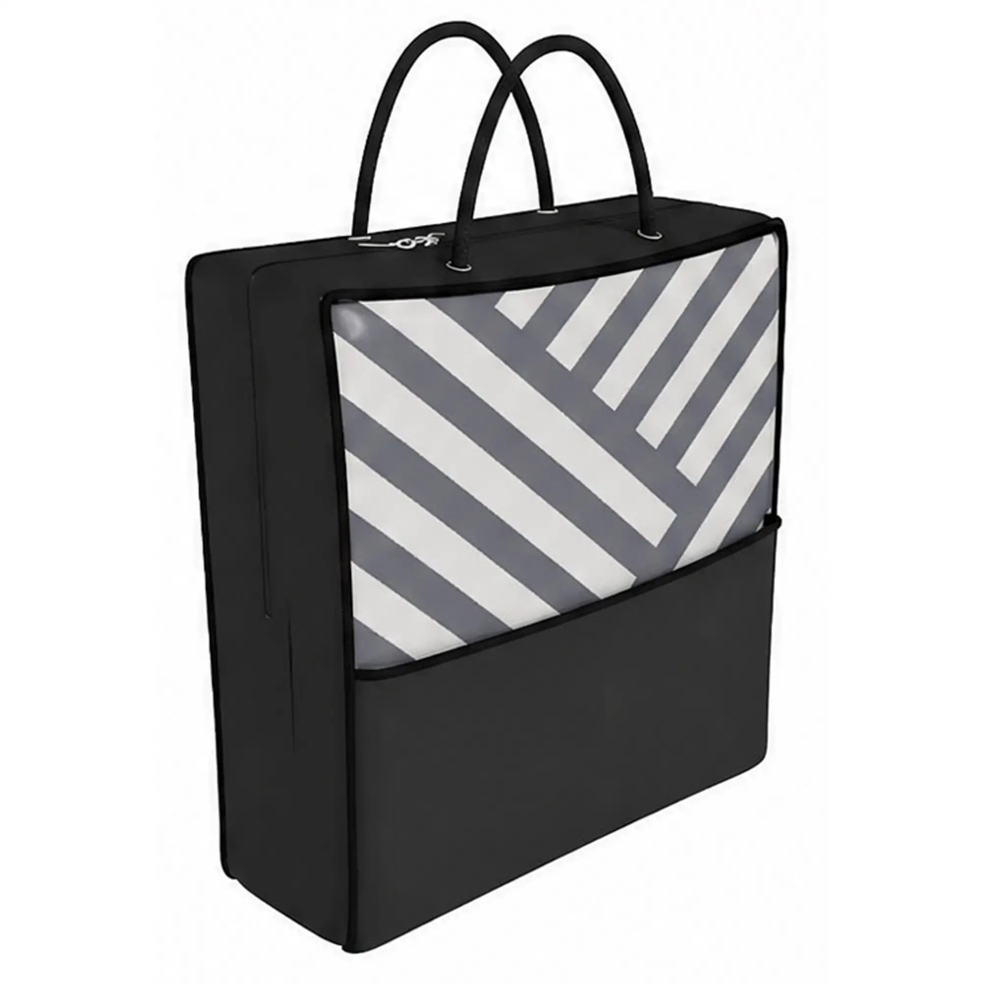 Reversible Outdoor RV Rug, Patio Floor Mat, 6' x 9', Grey and Cream Garden Decor at Gallery Canada