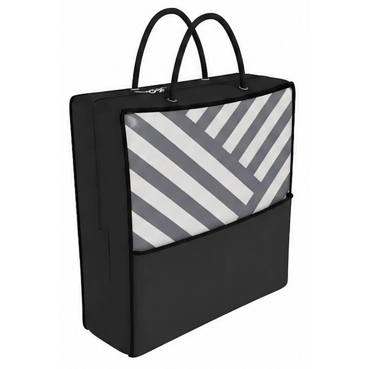 Reversible Outdoor RV Rug, Patio Floor Mat, 6' x 9', Grey and Cream Garden Decor at Gallery Canada