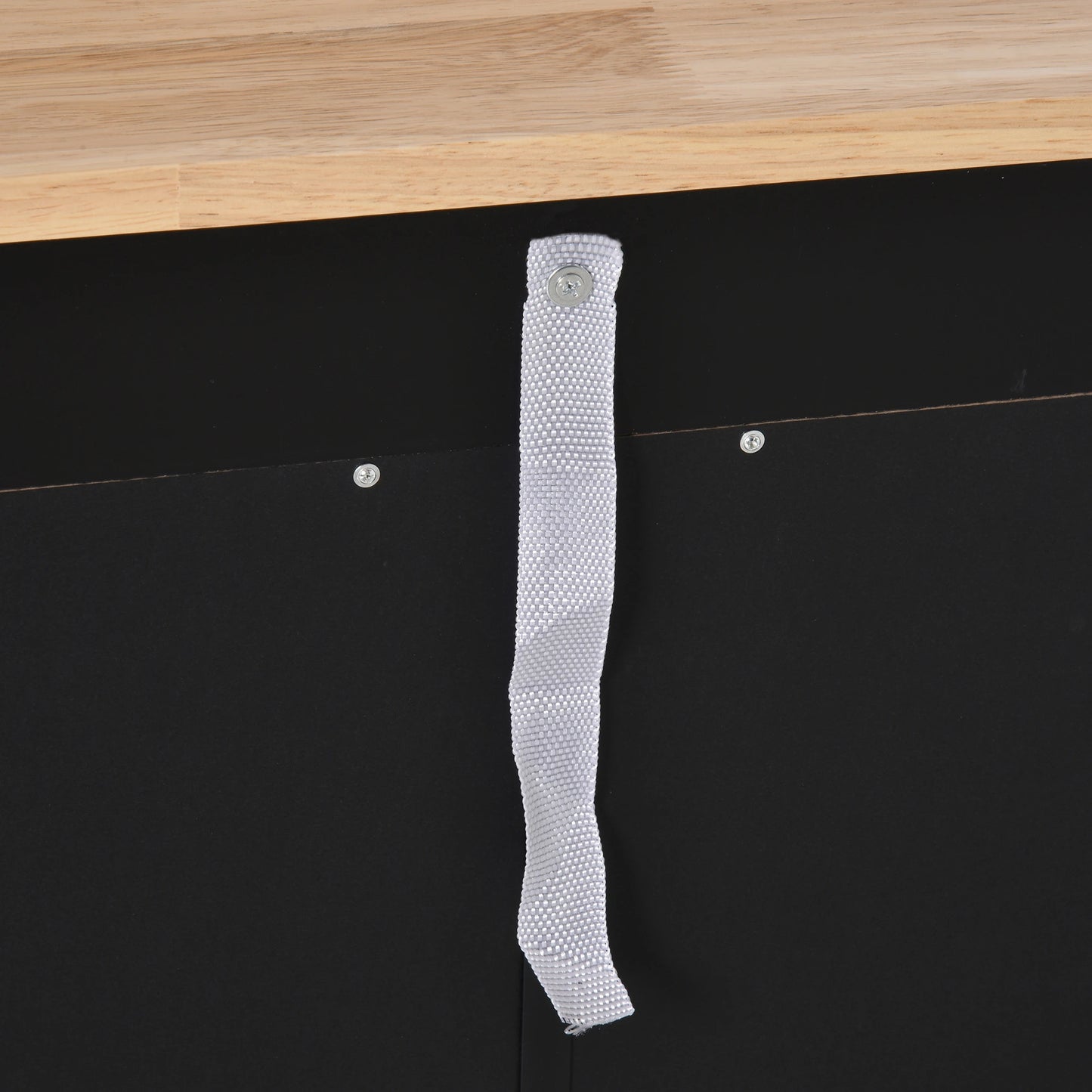 Sideboard Buffet Cabinet, 27" with Adjustable Shelf, 2 Drawers, 2 Doors, Black Kitchen Pantry Cabinets at Gallery Canada