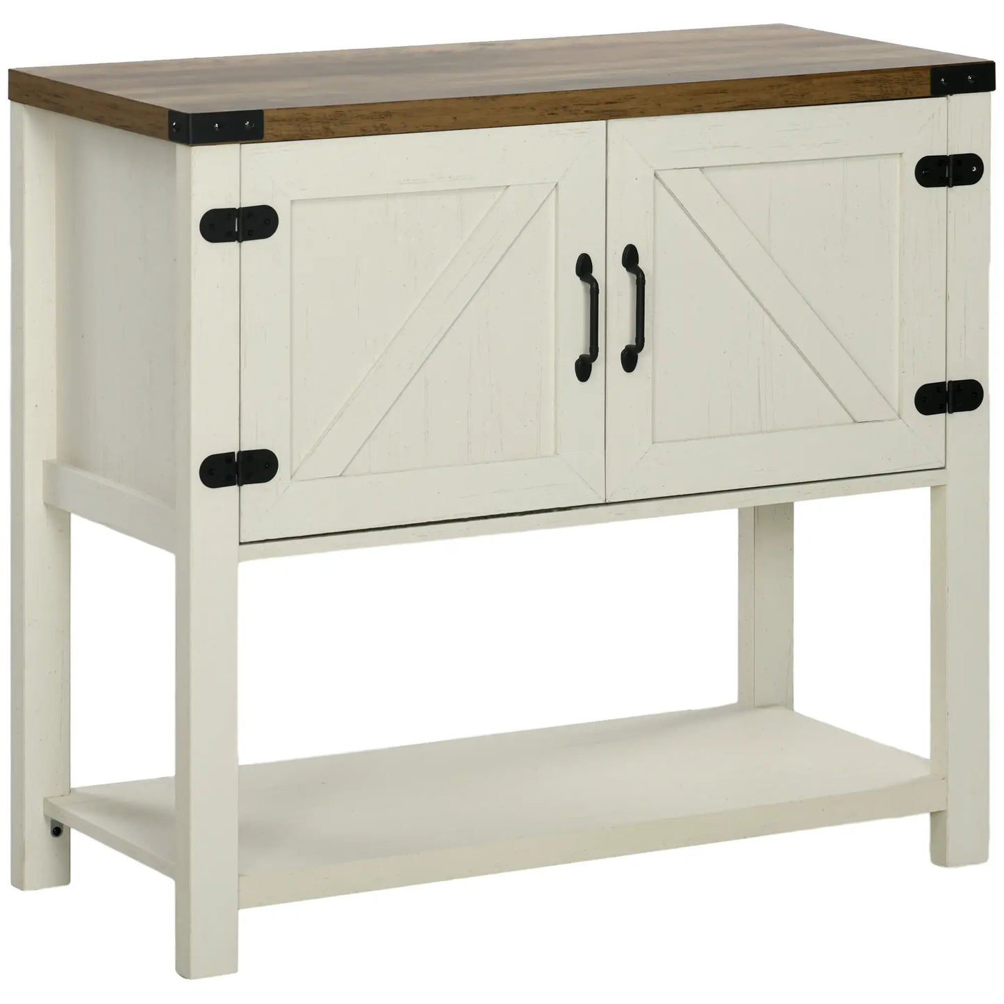 Farmhouse Kitchen Storage Cabinet, Free Standing Sideboard, White Storage Cabinets White at Gallery Canada
