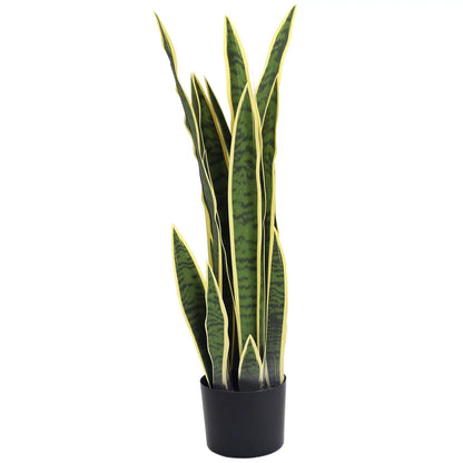 30" Artificial Snake Plant, 21 Leaves In Pot, Green Artificial Trees at Gallery Canada