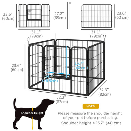 Metal Pet Playpen with Gate, Indoor Outdoor, Small Animal Houses, Kennels & Pens at Gallery Canada