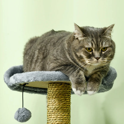 54" Cat Tree for Large Cats, Hammock, Scratching Post, Condo, Grey Cat Towers at Gallery Canada